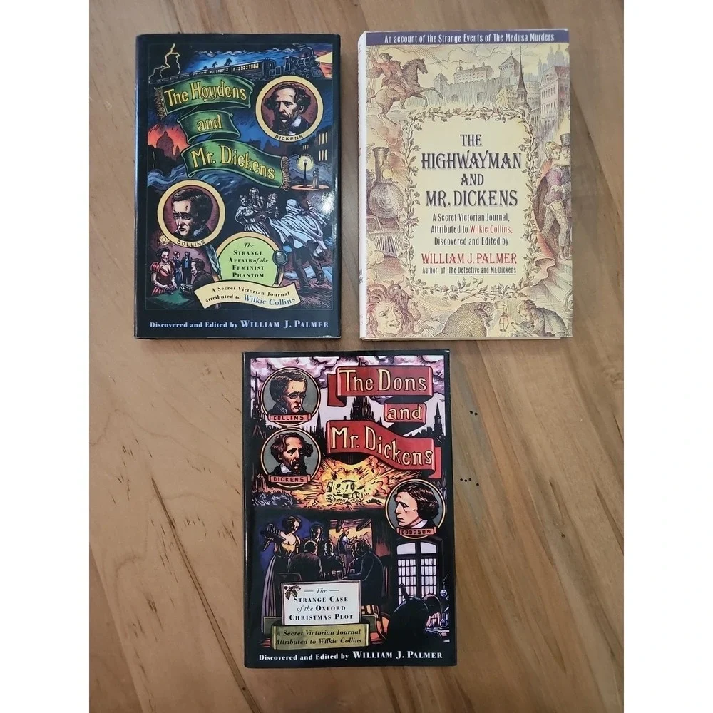 William J Palmer Mr Dickens Book Lot Of 3 Detective Mystery Books First Editions